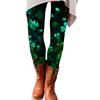 Женская ул.. Патрик Принт Эластичные Мягкие Леггинсы Повседневная Домашняя Одежда для Сна
