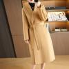 100% Wool Women Coat MODERN NEW SAGA Autumn Wool Long Coat Handmade Pea Coat Winter Warm Wool Long Jacket Overcoat
