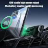 NEW Universal 15W Dual Coil Wireless Car Charger for Samsung Galaxy Z Flip 4 3 IPhone Auto Clamp Fast Car Charging Phone Holder