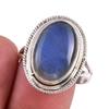Натуральный лабрадорит драгоценный камень 925 пробы серебро кольцо ювелирное изделие размер 8.5 S7J59