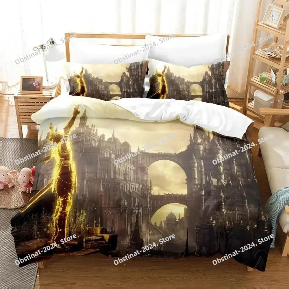 3D Game Dark Souls Comforter Bedding Set Printed Bed Set Duvet Cover Sheet Pillowcase Bed Soft Quilt Cover Full Queen King Size