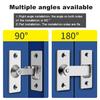 Door Hasp Latch Rustproof Corrosion Resistant Easy Assembly Mini Size 90-Degree Door Latch Sliding Door Lock Latch