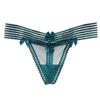 Эротические трусики японские Pure Desire Sheer Spliced Hollow Stripes Sweet Bow Knot Perspective Mesh Sexy G-strings Panties Underwear