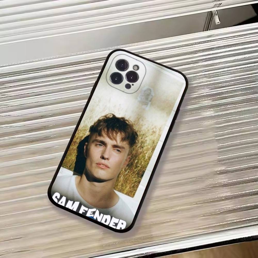 Чехол для телефона Singer S-Sam Fender для iPhone 17,16,15,14,13,12,11 Plus,Pro Max,XS,Мягкий Черный Чехол
