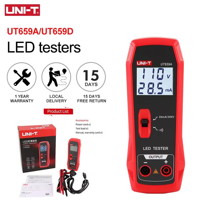 UNI-T UT659A UT659D LED Lamp Tester 0~300V Output TV Backlight Tester Multipurpose LED Strips Beads Test Electric Instruments
