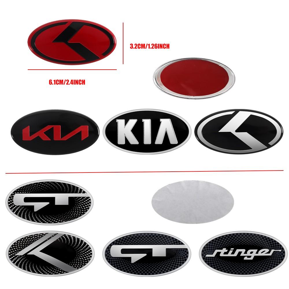 3D Car Logo Steering Wheel Center Emblem Sticker For KIA GT K5 Sportage Ceed Sorento Cerato Rio Soul KN Stinger Proceed Picanto