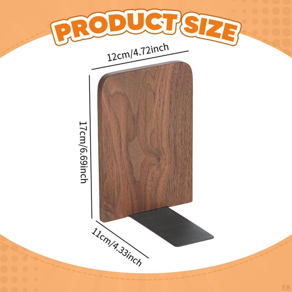 Деревянный Книжный Упор Стоппер для Книг Тяжелый Прочный Элегантный для /журналов Поддержка Книжный Шкаф