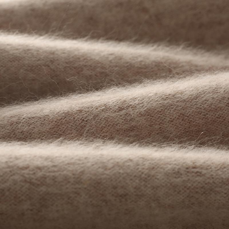 Женский кашемировый свитер Qinghe кашемир 30% кашемир 30% норка 30% шерсть 10% нейлон Женский осенне-зимний толстый кашемировый свитер мягкий и теплый