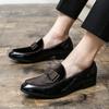 Men's Formal Flat Bottomed Loafers New Fashion Designer Styles Business and Leisure Trendy Party Wedding Groom's Shoes 38-48