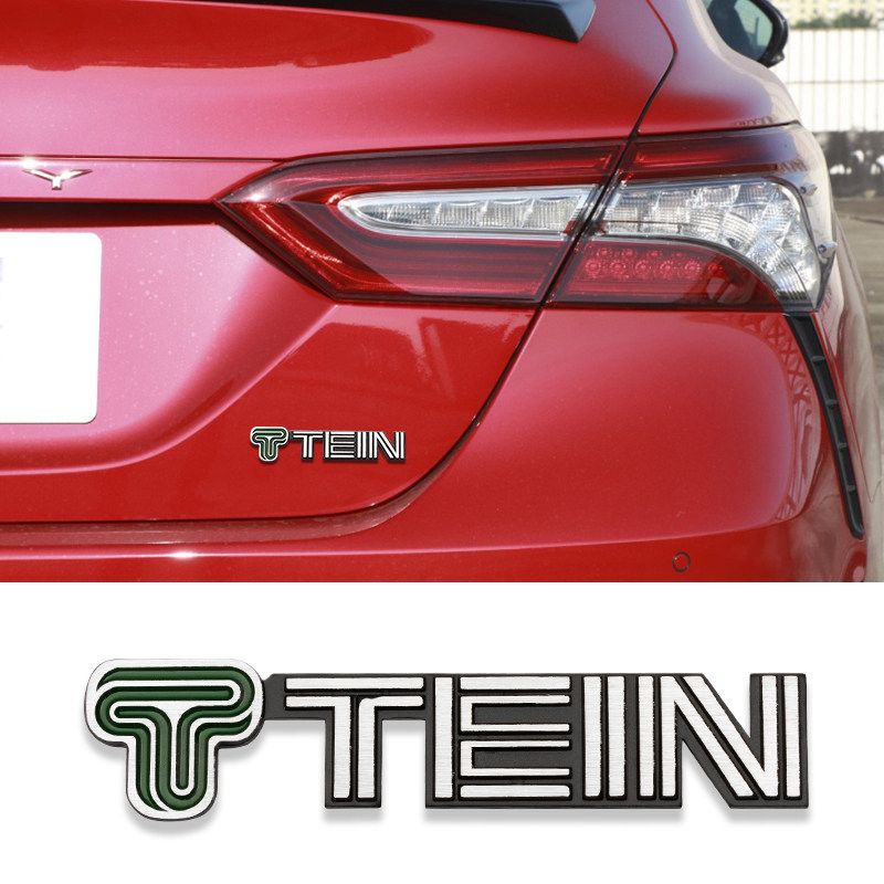 TEIN metal label three-dimensional car logo, tail label car logo, modification label, aluminum label, brushed aluminum alloy body sticker