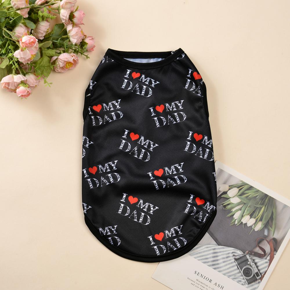 Дышащая одежда для собак, жилет с буквенным принтом, футболка для маленьких собак, одежда для кошек, мягкий свитер для щенка, одежда для чихуахуа