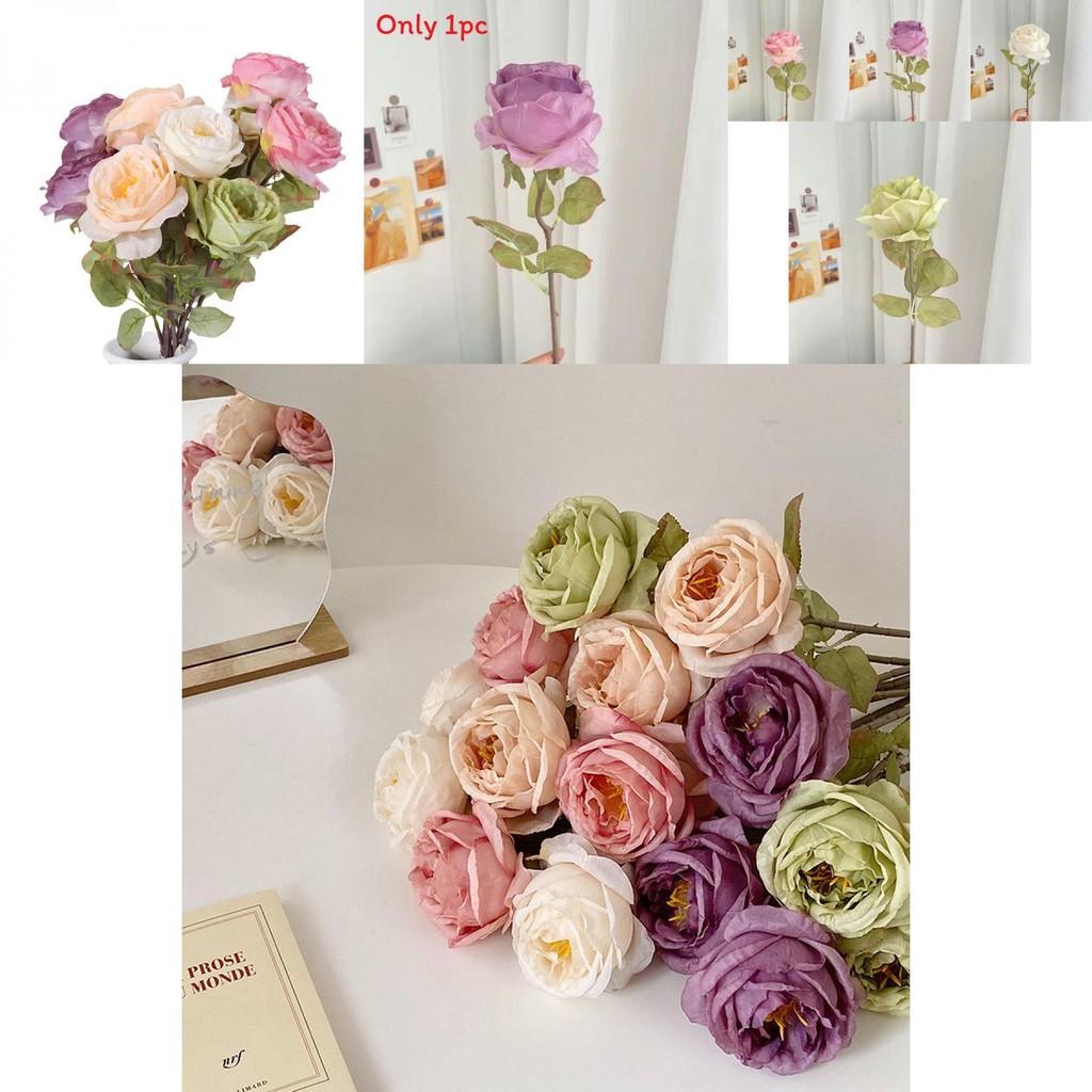 Romantic Faux Silk Roses For Outdoor Events Photography Props Home Decor