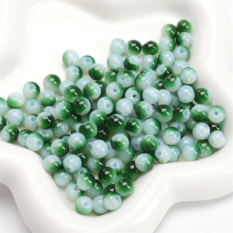 8/10 мм 20-30 шт./пакет Стеклянные бусины DIY Браслет Ожерелье Серьги Ювелирные изделия Аксессуары