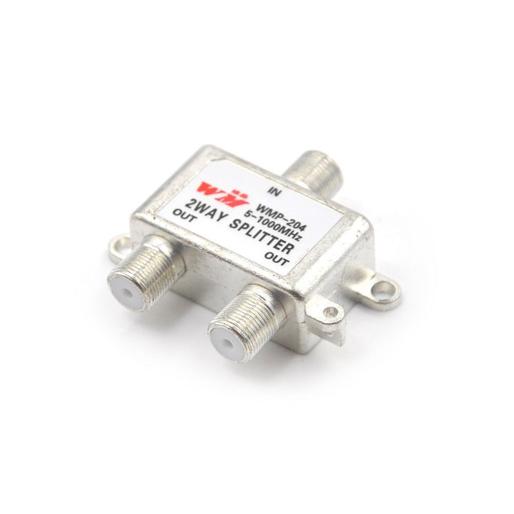 MHz Video Equipment 2 Way Coaxial Cable Splitter Signal Split Satellite TV Receivers TV Antenna