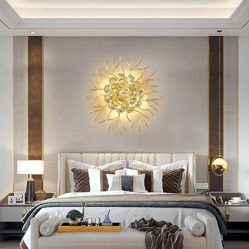 Роскошная гостиная ТВ фон настенный светильник простой стиль окна светодиодный дизайнерский домашний декор спальня прикроватная лестница настенный светильник