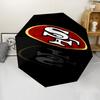 Автоматический зонт с принтом ЛОГОТИПА San Francisco 49ers, 8 спиц, железный каркас, пластиковая ручка, подходит для путешествий на открытом воздухе и на каждый день, идеальный подарок
