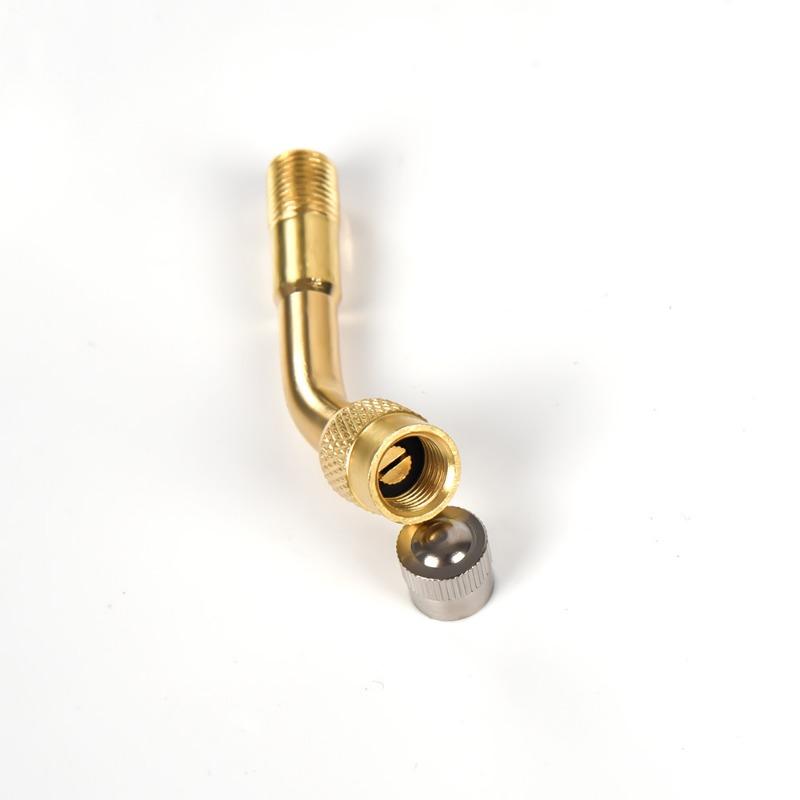Motorcycle Corner Bend Valve Adaptor For Motorcycle Tire Valve Connectors Brass Auto Pneumatic Tire Valve Expansion Accessories