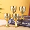 Metal European Antique Bronze White Wine Glass Creative Personalized Liquor Household Goblet Tass