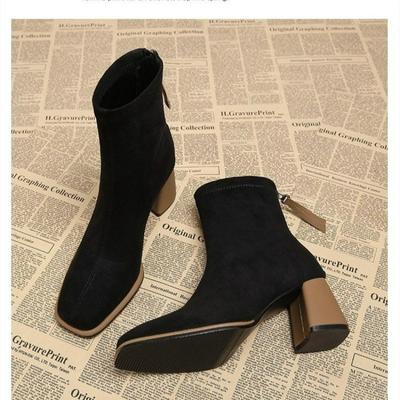 Модные женские ботильоны нового стиля, модные ботинки с острым носком и высоким каблуком, короткие ботинки, женские элегантные современные ботинки, большие размеры, zapatos mujer