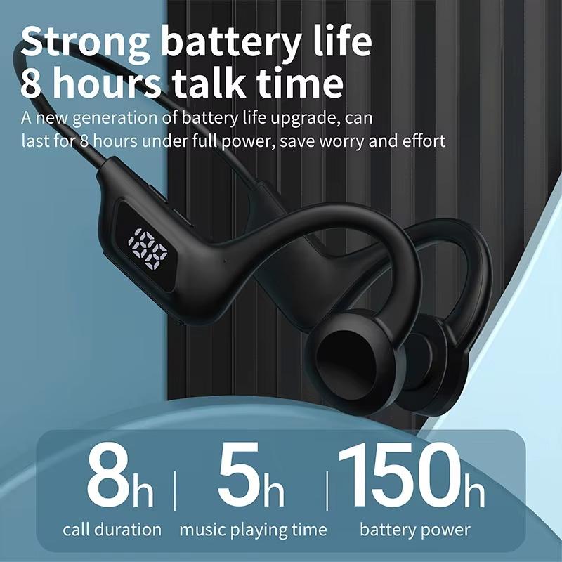 Беспроводные наушники с костной проводимостью для спорта, плавания, Bluetooth-совместимые, Hands-free с микрофоном для бега, Наушники X7