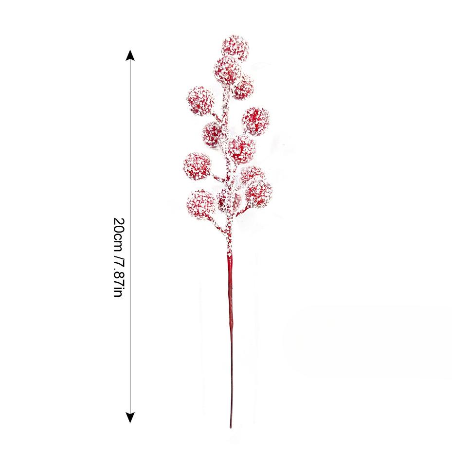 Holly Fortune Красный Фрукт Искусственный Цветок Рождественские Украшения Fortune Ведро DIY Аксессуары Красная Ягода Нить