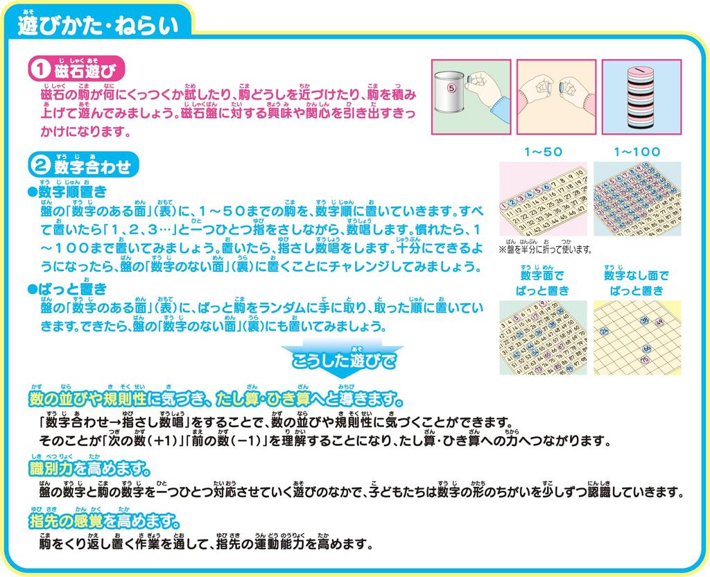 Kumon Publishing Magnetic Screwboard 100 Educational Toy Toy 3 years old and up KUMON (KUMON PUBLISHING) JB-026