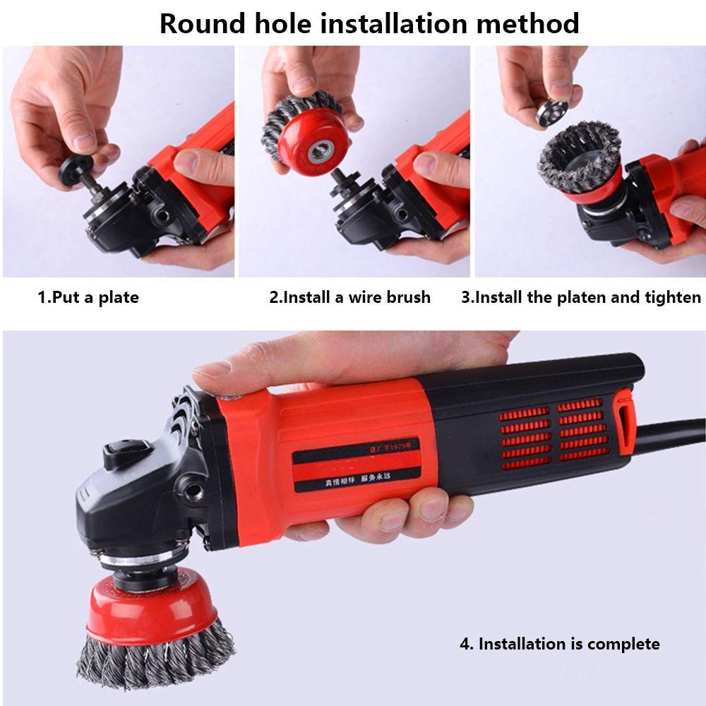 Очистка ржавчины, проволочная щетка для удаления ржавчины, угловая шлифовальная машина, чашка, абразивная щетка, абразивный инструмент