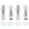 Toilet Seat Hinges Screws Toilet Seat Cover Close Top Fix Screws Nut Lid Pan Fixing Hinges Hole Fitting