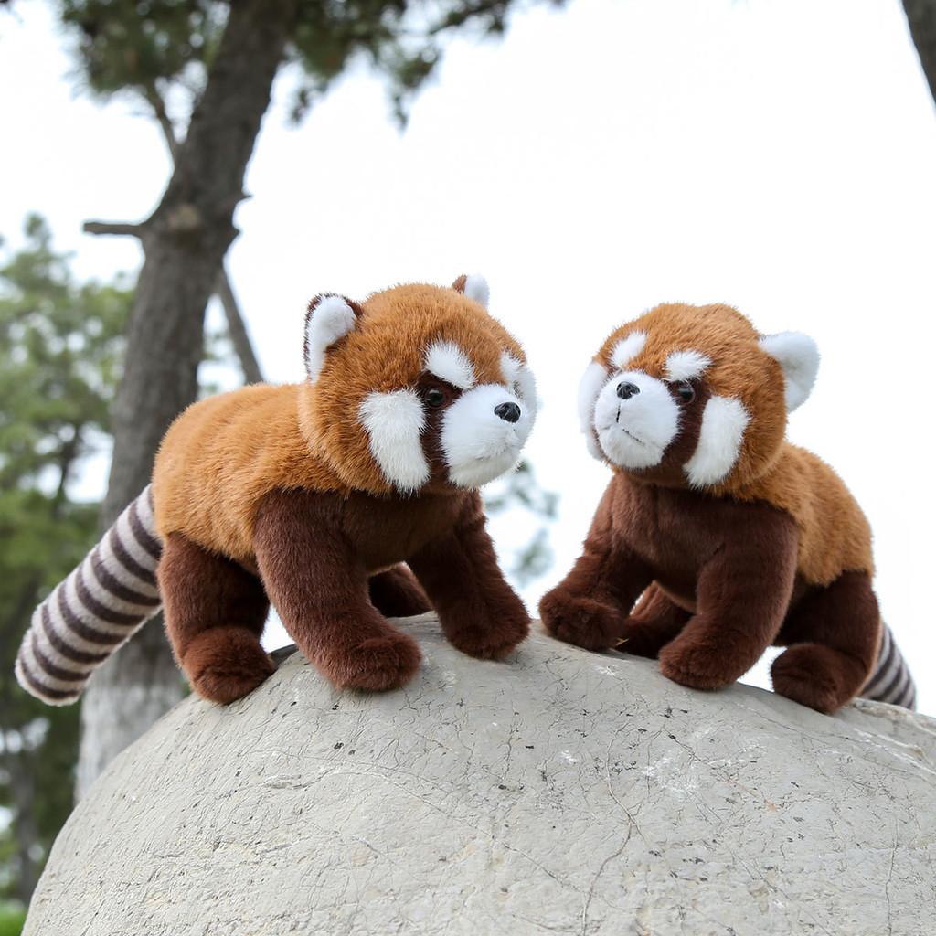 Panda Raccoon Red Animal Plush Fluffy Exterior Children Room Decoration Comfort