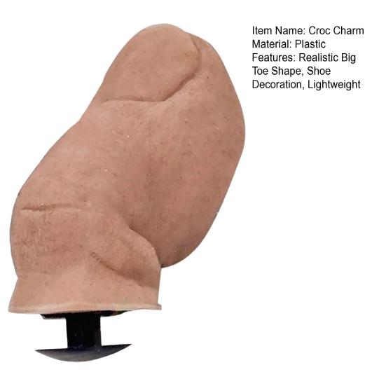 1/2/4 шт., подвески для обуви, сабо из крокодила, аксессуар, реалистичная форма большого пальца, пляжные тапочки, украшение, булавки для обуви, пряжка для обуви, сделай сам, функциональная, грязеотталкивающая, держится