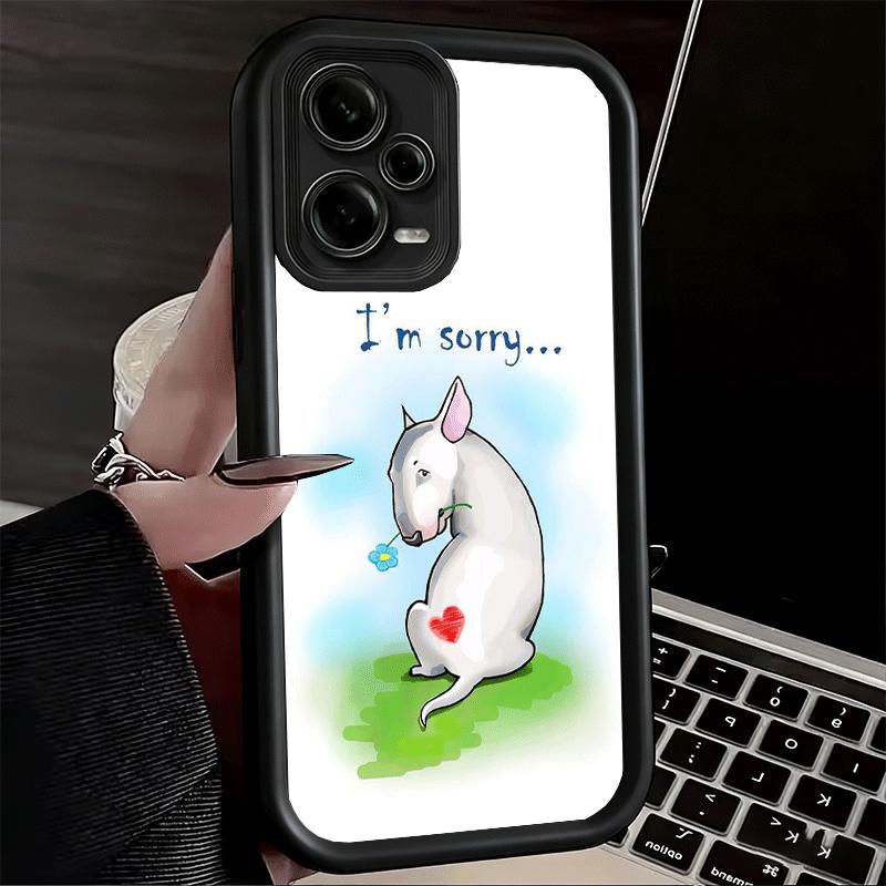 Чехол для телефона для Xiaomi Redmi Note 15 14 13 Pro Plus Собака Бультерьер Милые Щенки Чехол 12S 11 11S 11T 5G 14S Мягкий Силикон Funda