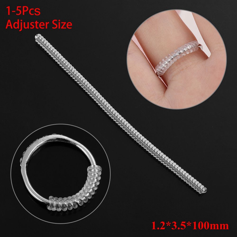 Spiral Jewelry Parts Resizing Tools Tightener Reducer Ring Size Adjuster Shell Hard Guard