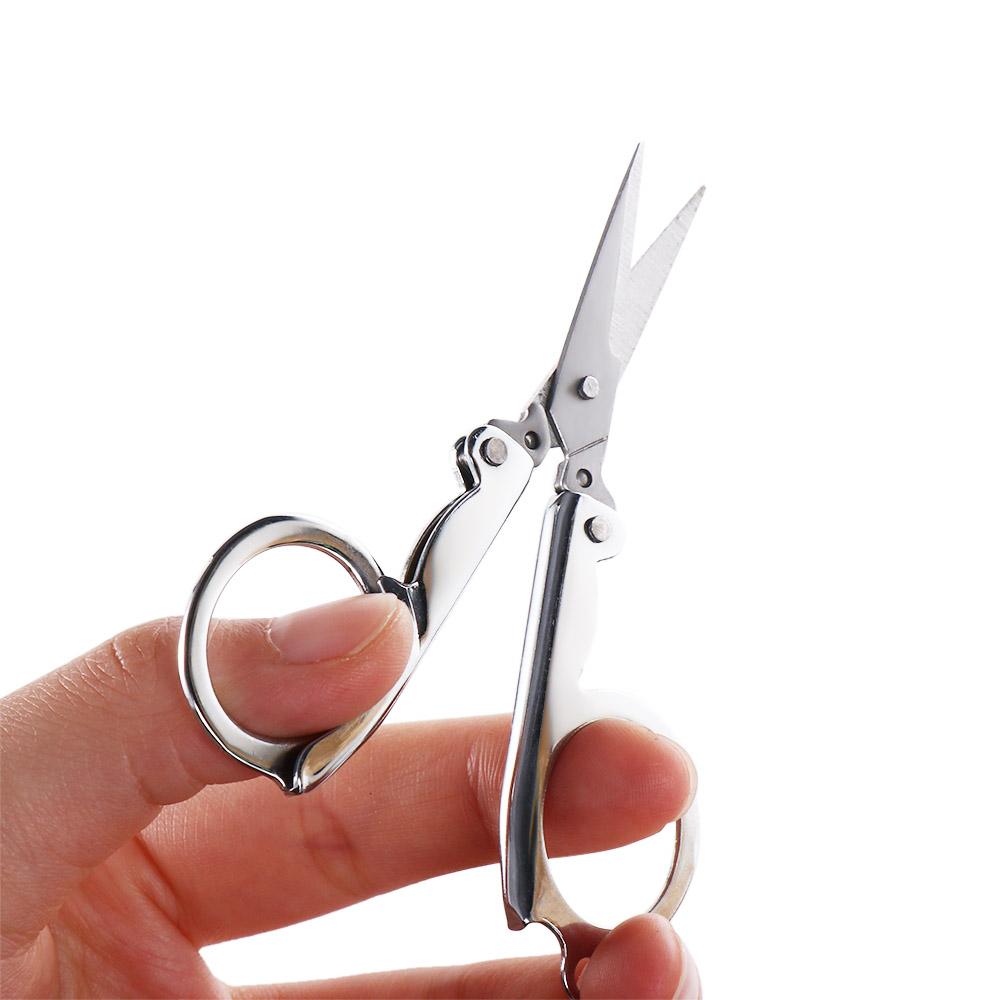 Pocket Stainless Steel Student Mini Small Scissors Folding Scissors Embroidery Fishing Scissors