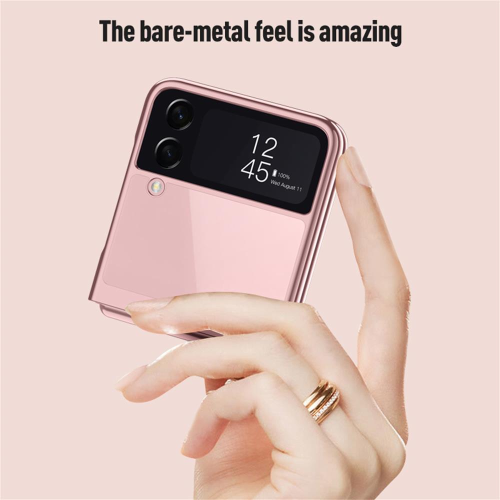 Для Samsung Galaxy Z Flip 4 3 Flip4 Чехол Роскошный Гальванический Прозрачный Цветной Складной Противоударный Защитный Жесткий Чехол