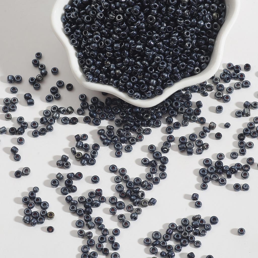 Metallic Color Glass Rice Beads Loose Beads Beading Accessories Handmade Diy Homemade Bracelet Strings Jewelry Materials Beads for Jewelry Making