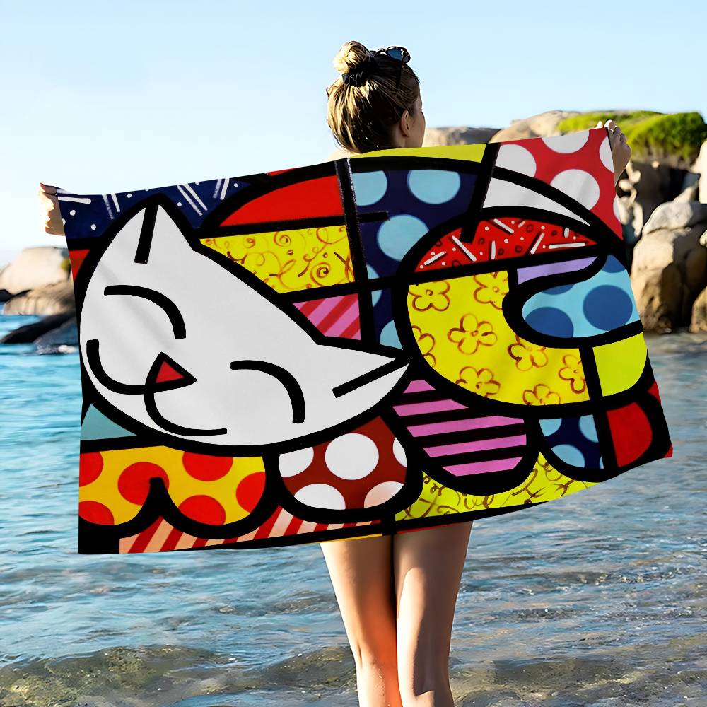Britto Art Большие Микрофибровые Пляжные Полотенца Быстросохнущее Полотенце Песочные Пляжные Полотенца Полотенце для Бассейна Для Путешествий Пляж Бассейн Йога
