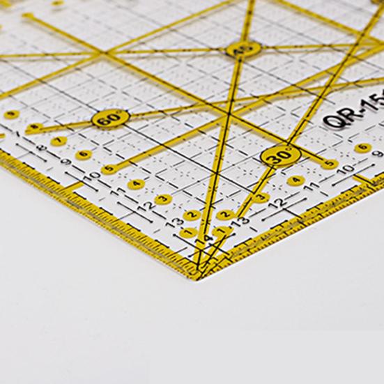 Практичная гладкая поверхность, долговечная линейка для пэчворка, акриловая стеганая швейная фурнитура для дома, подарок