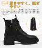 Ziitop Snow Side Fleece Thick Black Women's Boots, Zipper, Lining, Lace-Up, Sole, Waterproof, Non-Slip, High-Top,