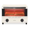 IRIS OHYAMA Toaster Oven Toaster 2 Pieces Temperature Adjustment 3 Levels Tray Included 1000W White EOT-012-W