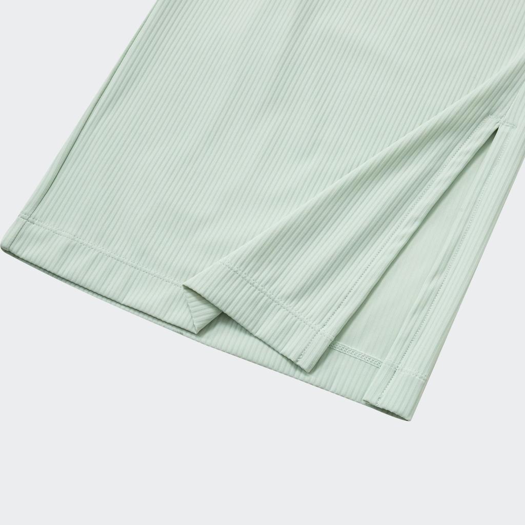 Adidas Wide Leg Knit Pants Women Bottoms Linen-Green IT4351
