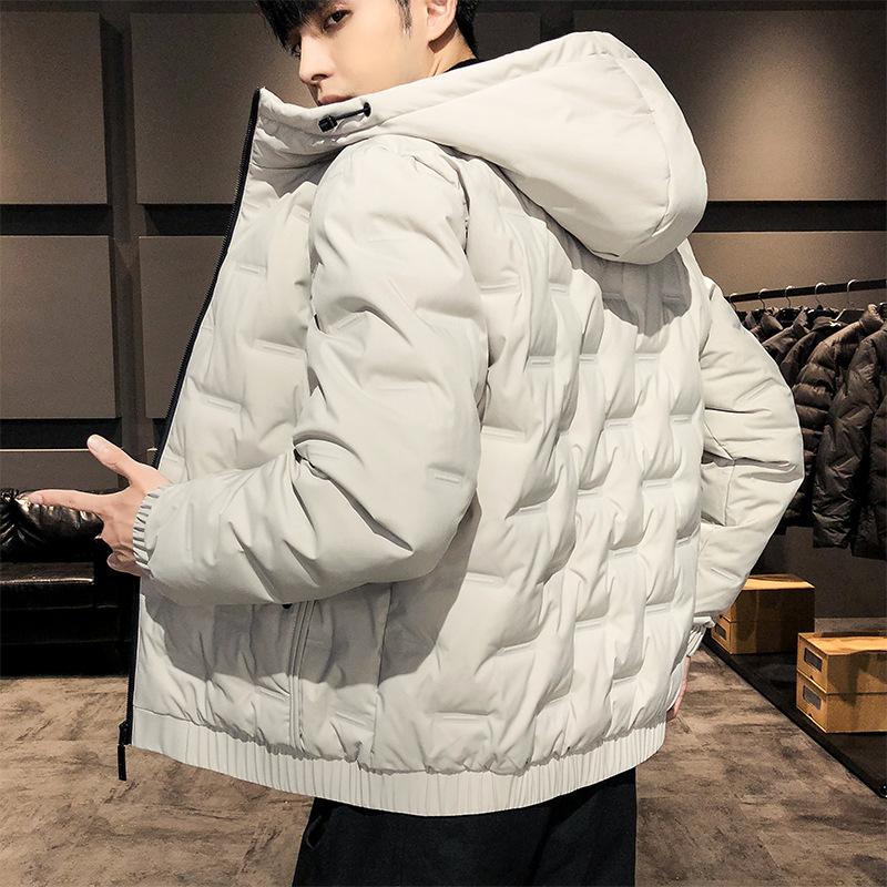 Men's Down Jacket Winter New Hooded Trendy Brand Casual Fashion Versatile White Duck Down Youth Down Jacket Men's Clothing