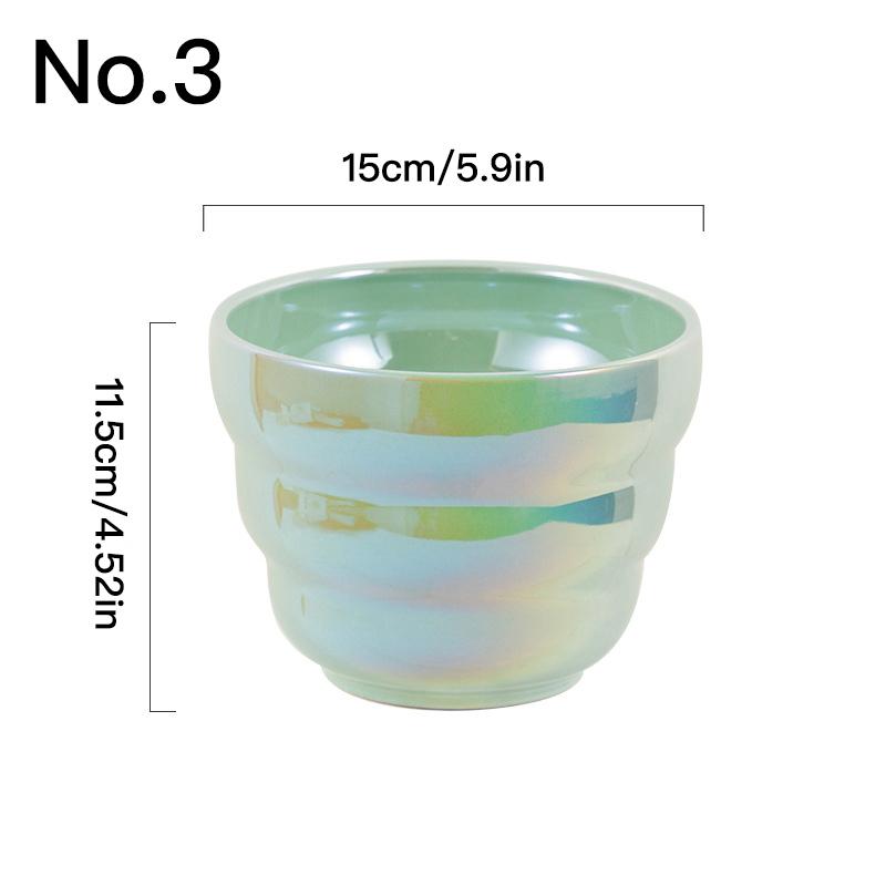 Красочный керамический цветочный горшок, горшок для суккулентов, комнатные украшения, садовые принадлежности, горшок для растений бонсай