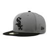 New Era Chicago White Sox 59FIFTY MLB 2T Кепка с фиксированным размером, бывшая в употреблении, командная базовая, серая/черная, 7-7/8 (приблизительно. 62,5 см),