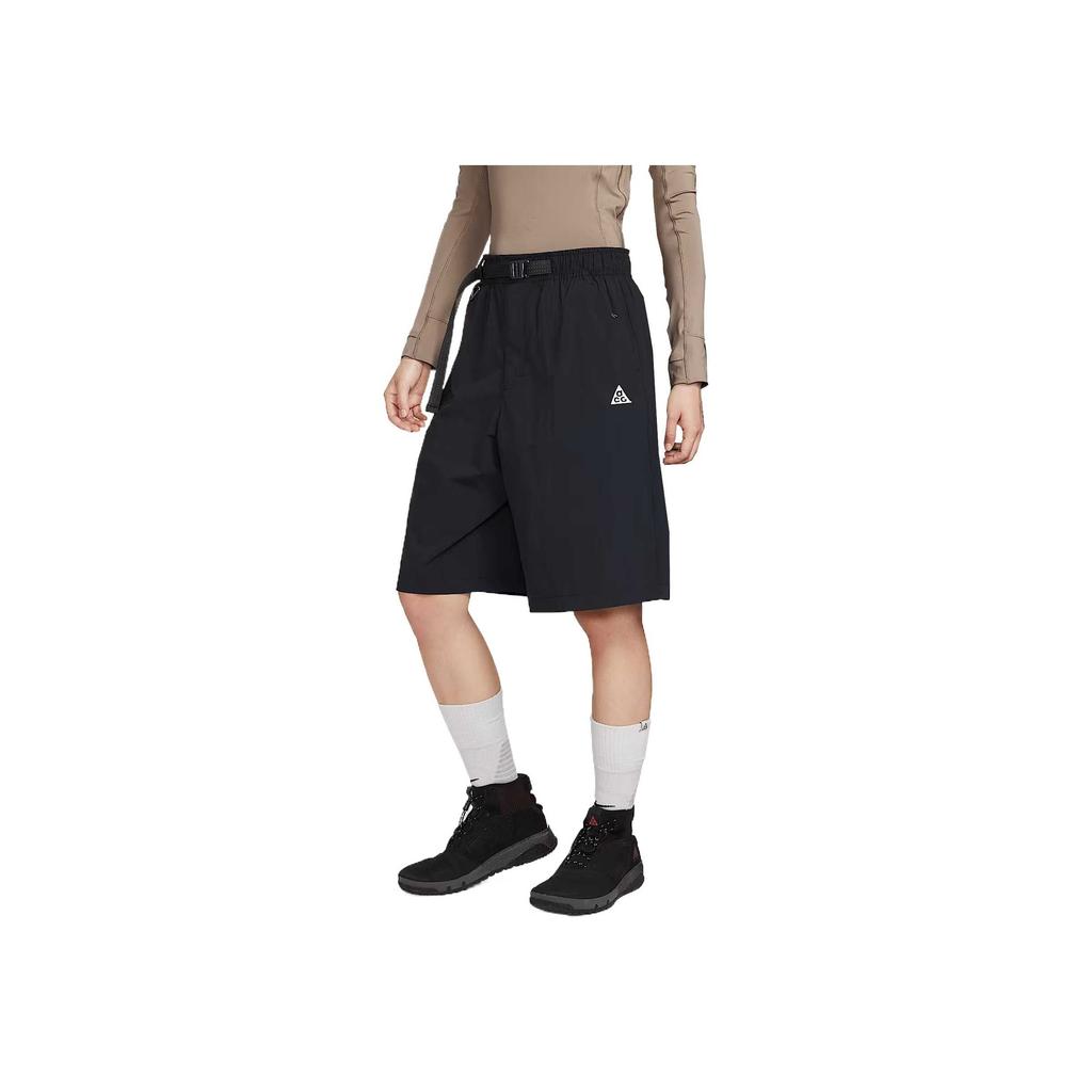 Nike ACG Orb Weaver Comfortable Fashion Simple Versatile Solid Color Letter Casual Shorts Unisex Shorts Black HJ2888-010