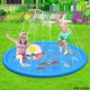 PVC Dolphin Sprinkler Pad: Summer Outdoor Lawn Water Play Mat for Kids & Pets