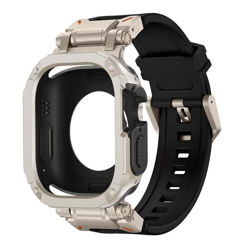 Силиконовый ремешок+Чехол Водонепроницаемый Для Apple Watch Ultra 3 2 49мм Серии 11-10 46мм для Iwatch SE 7 4-9 SE 44мм 45мм
