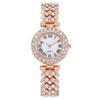 Women's Roman Numeral Rhinestone Quartz Bracelet Watch