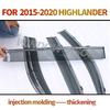 PC Window Visor Wind Deflectors Visor Rain Guard For Toyota Highlander 2015 2016 2017 2018-2021 Door Visor Ventvisor Accessories