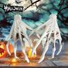 1 Pair Halloween Skeleton Hand Realistic Life Size Reusable Haunted House Ghost
