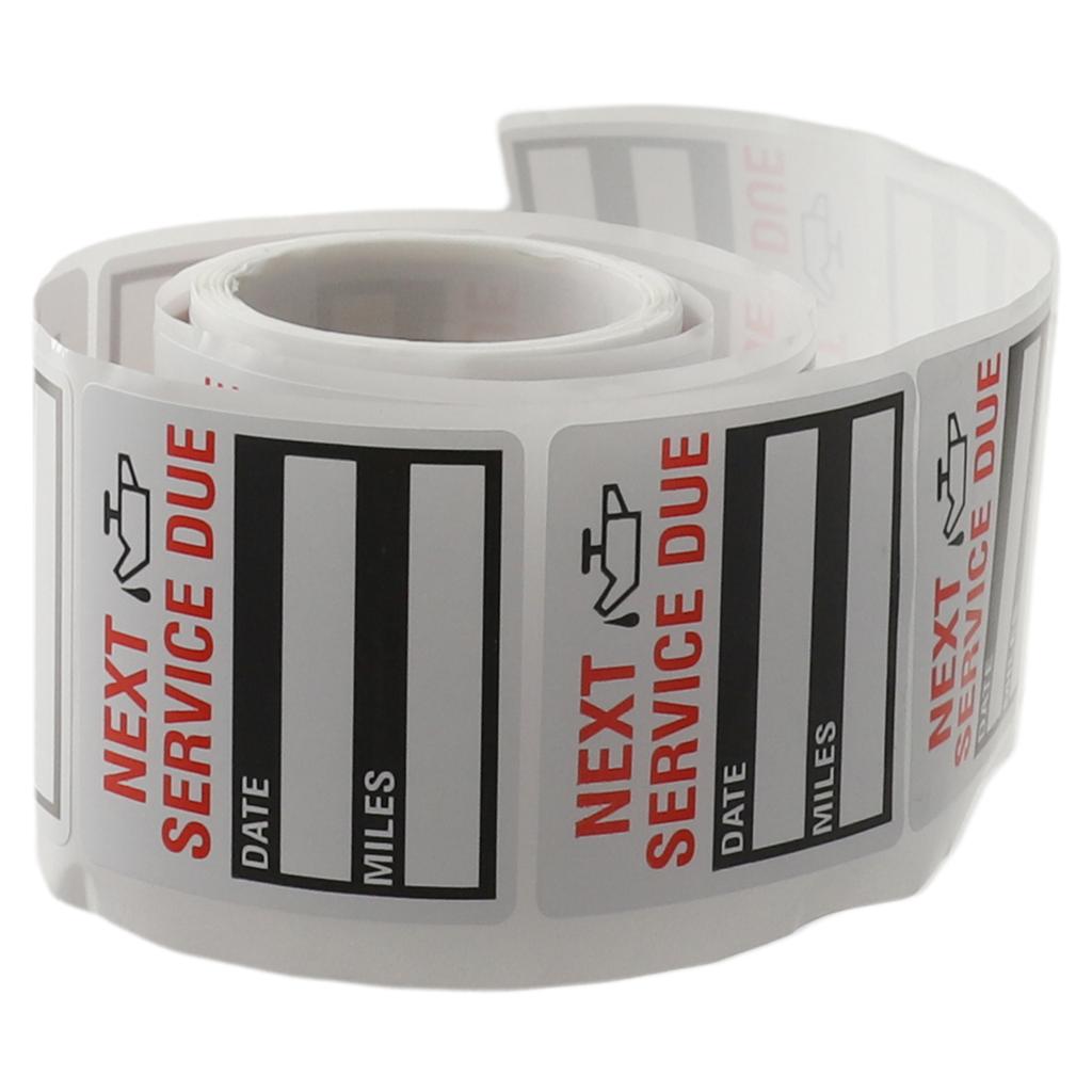 100 шт. Наклейки-напоминания о замене масла
